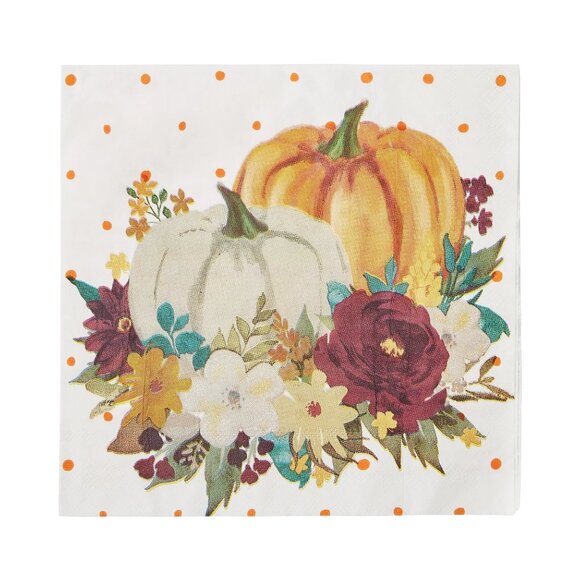 Pioneer Woman Paper Disposable Napkins 40 Count 3 Ply Pumpkin - Picture 7 of 8